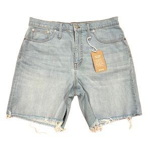 Madewell High-Rise Denim Mid-Length Shorts